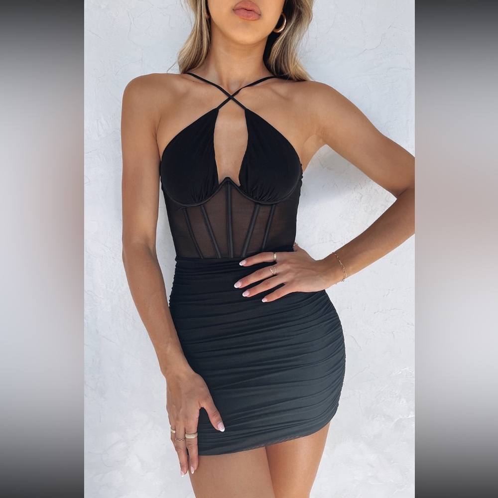 ✨SALE✨White Fox black mini dress